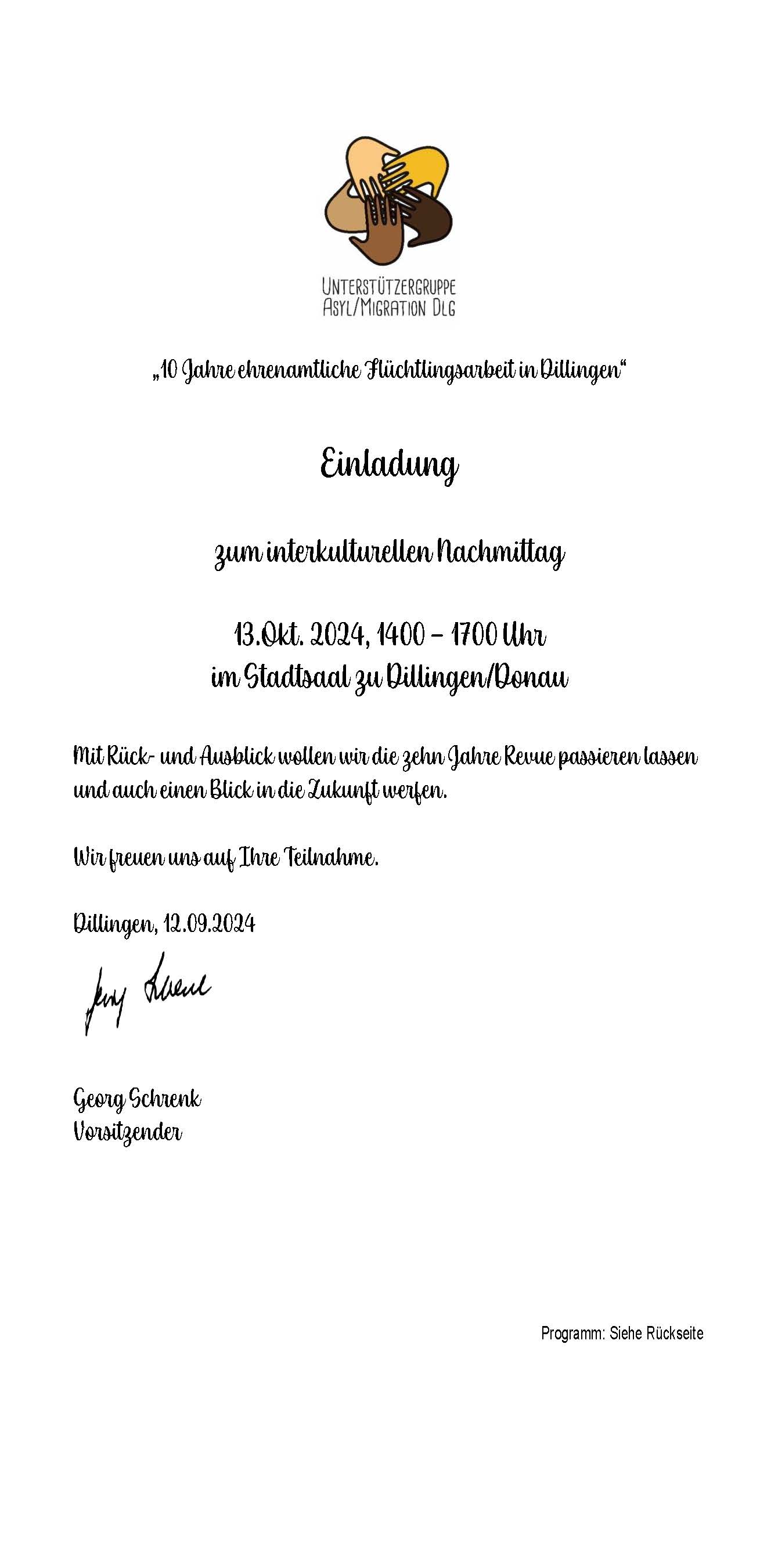 Anhang 2a Einladung interkultureller Nachmittag 2 Seite 1