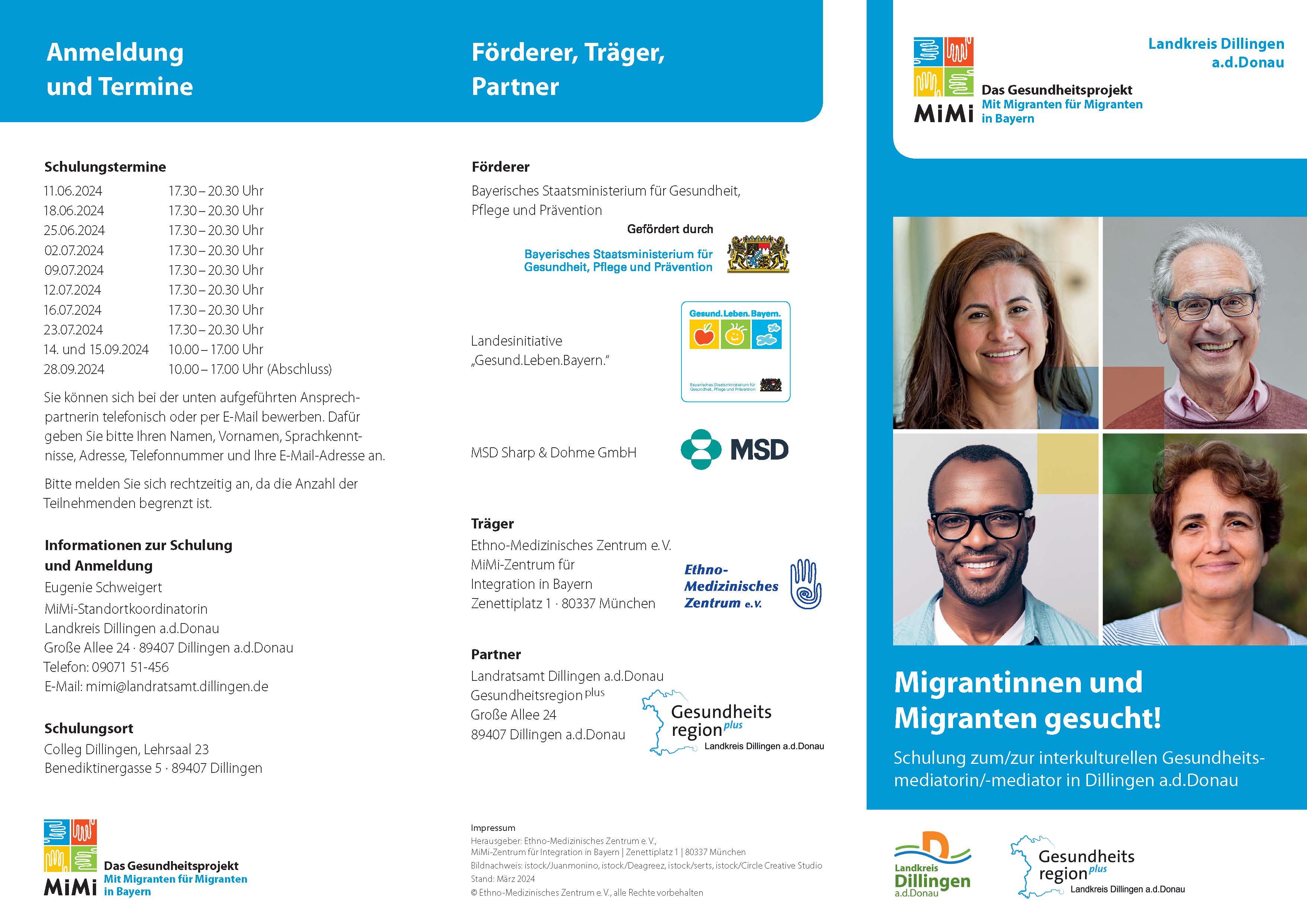 Anhang 5 Flyer MiMi Gesundheitsprojekt 2 Seite 1