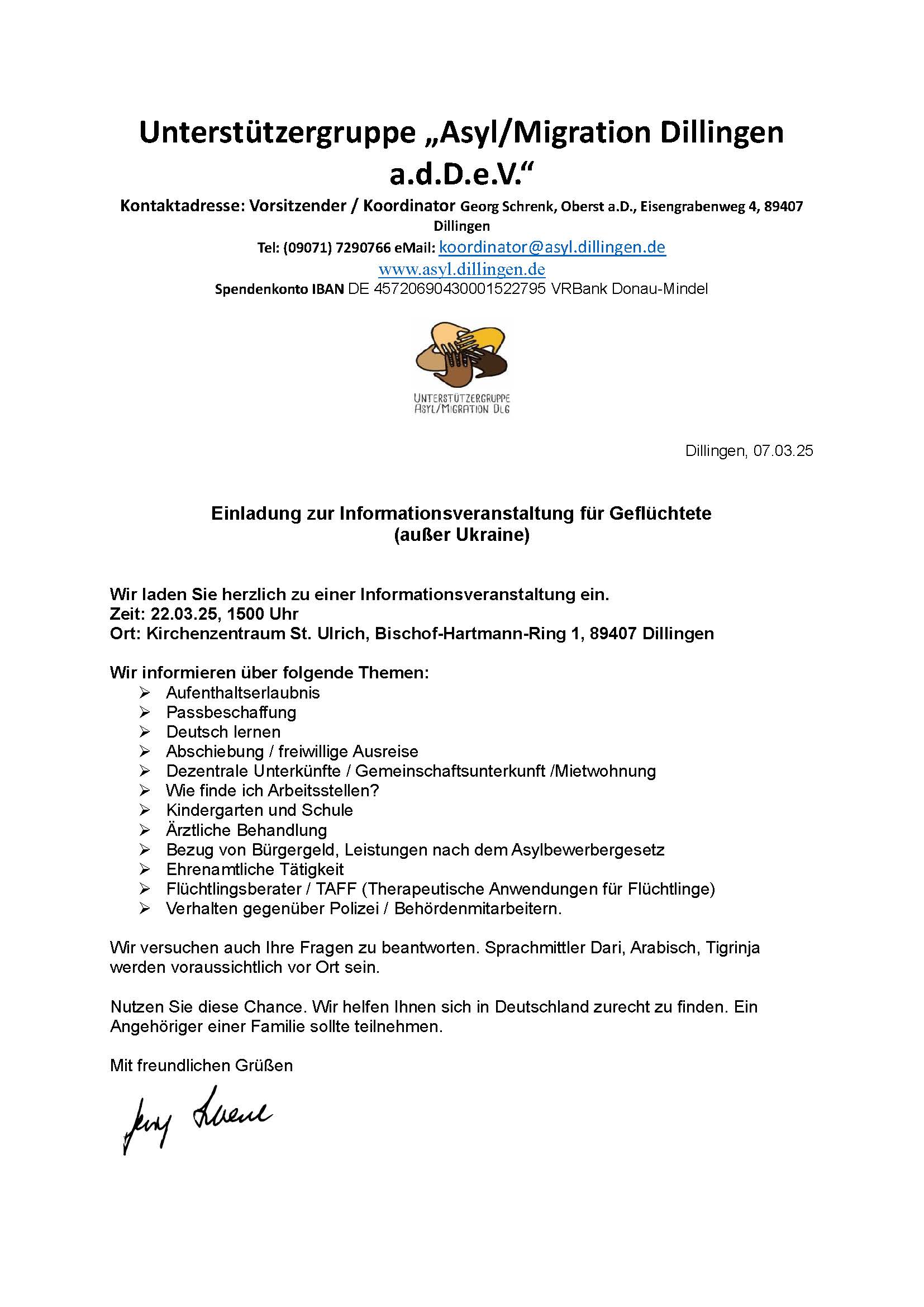 Info.Veranstaltung fur Gefluchtete Seite 1